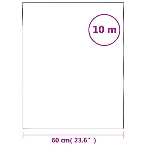 Vinduesfolie 60x1000 cm statisk PVC matteret transparent hvid