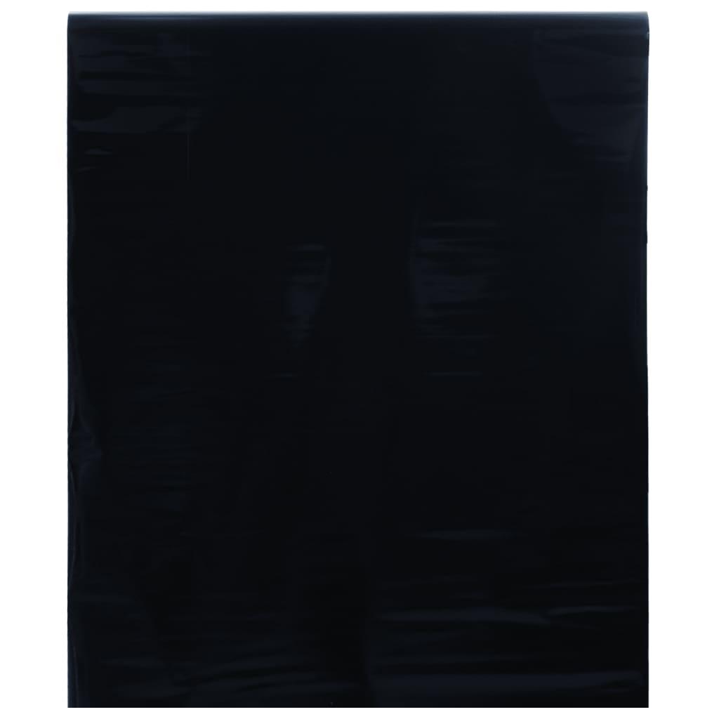 Vinduesfolie 45x1000 cm statisk PVC matteret sort