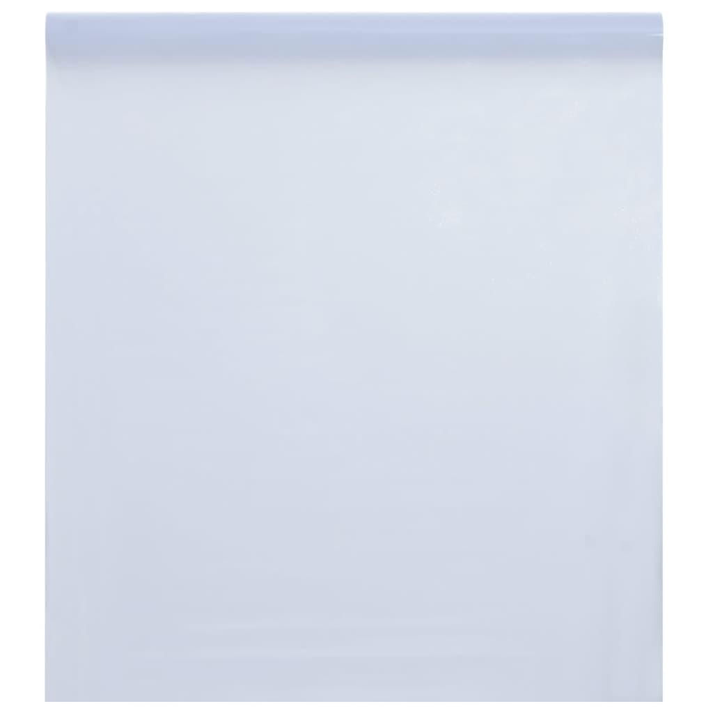 Vinduesfolie 45x1000 cm statisk PVC matteret transparent hvid