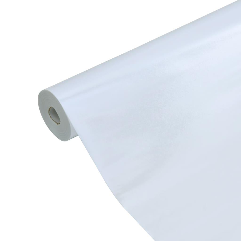 Vinduesfolie 45x1000 cm statisk PVC matteret transparent hvid