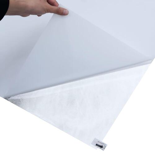 Vinduesfolie 90x2000 cm statisk PVC matteret transparent hvid