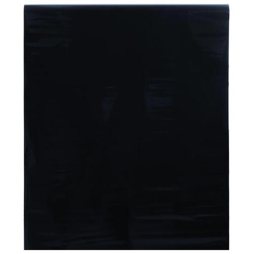Vinduesfolie 90x500 cm statisk PVC matteret sort