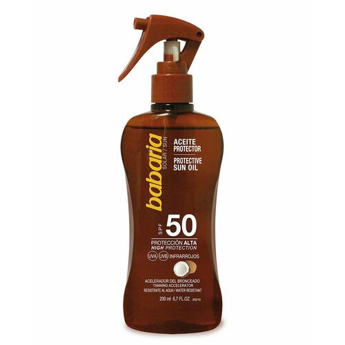 Beskyttende Olie Babaria F-50 200 ml Kokos Spray