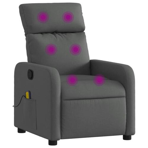 Massagestol stof mørkegrå
