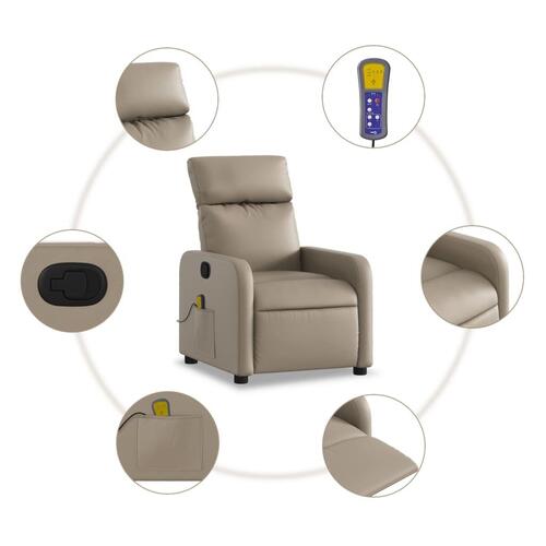 Massagestol kunstlæder cappuccino