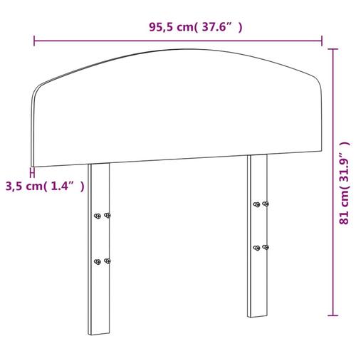 Sengegavl 90 cm massivt fyrretræ
