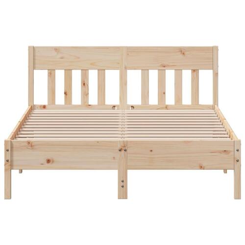 Sengeramme uden madras 140x200 cm massivt fyrretræ