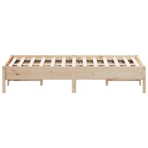 Sengeramme uden madras 120x190 cm massivt fyrretræ