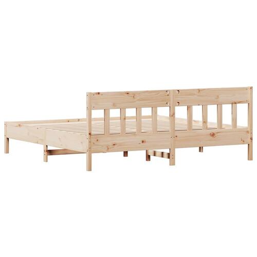 Sengeramme uden madras 180x200 cm massivt fyrretræ