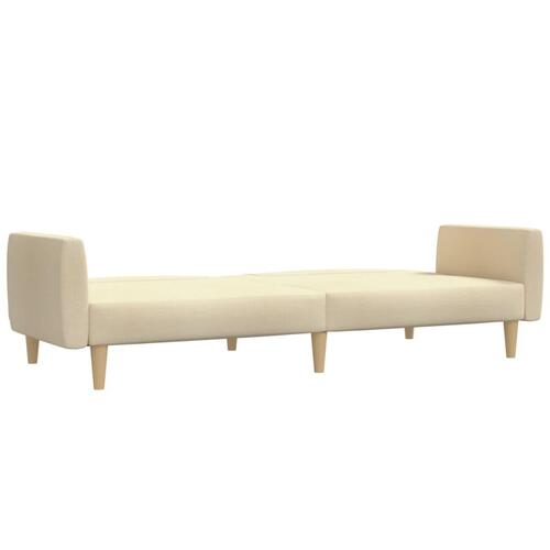 2-personers sovesofa stof cremefarvet