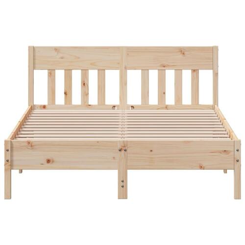 Sengeramme uden madras 150x200 cm massivt fyrretræ