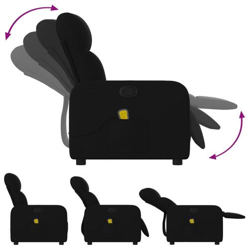 Massagestol stof sort