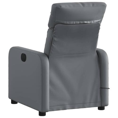 Massagestol kunstlæder grå