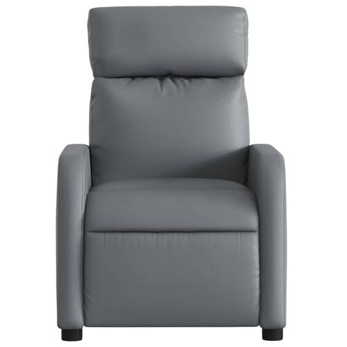 Massagestol kunstlæder grå