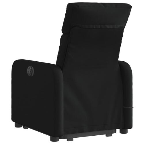 Løftestol med massage stof sort