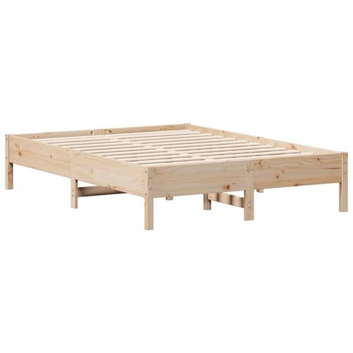 Sengeramme uden madras 140x190 cm massivt fyrretræ