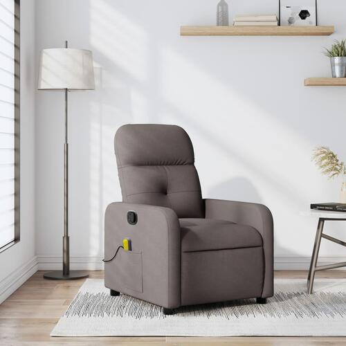 Massagestol stof gråbrun