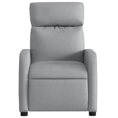 Massagestol stof lysegrå