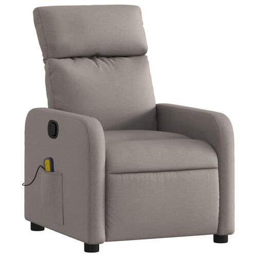 Massagestol stof gråbrun