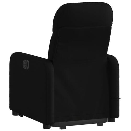 Løftestol med massage stof sort