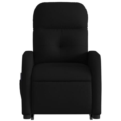 Løftestol med massage stof sort