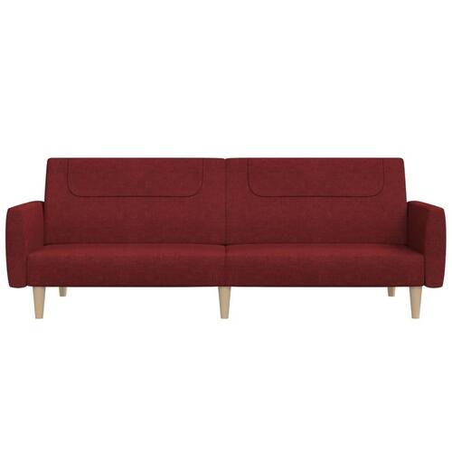 2-personers sovesofa stof vinrød