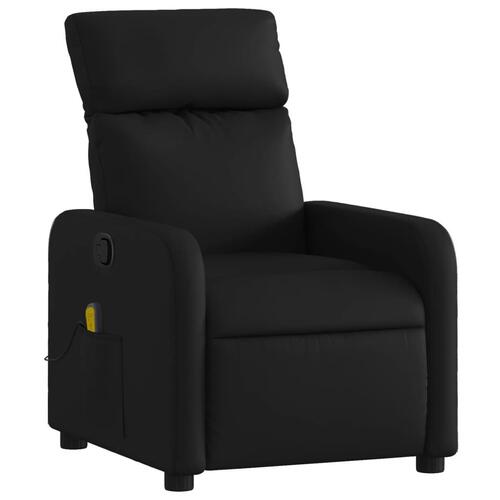 Massagestol kunstlæder sort