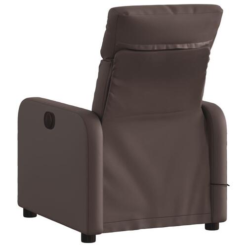 Massagestol kunstlæder brun