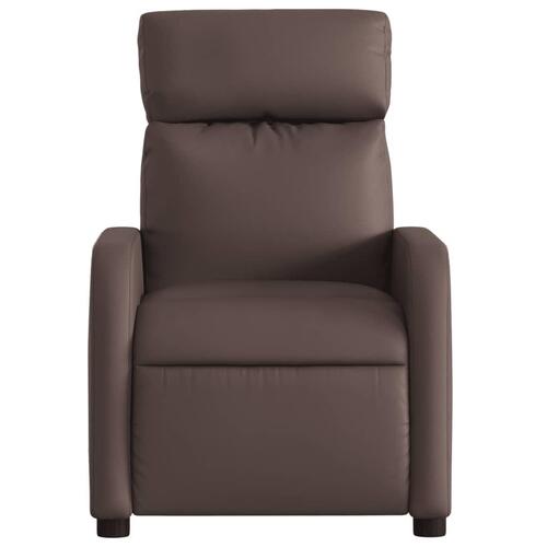 Massagestol kunstlæder brun