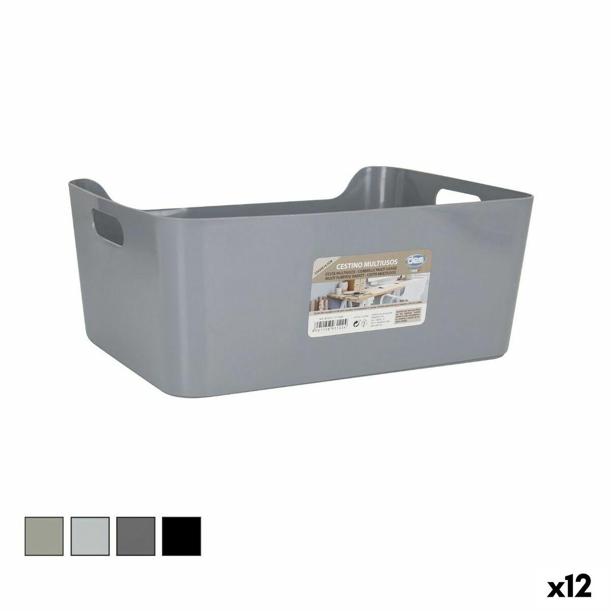 Multibrug kurv Dem Med håndtag 33 x 24 x 14,5 cm (12 enheder)