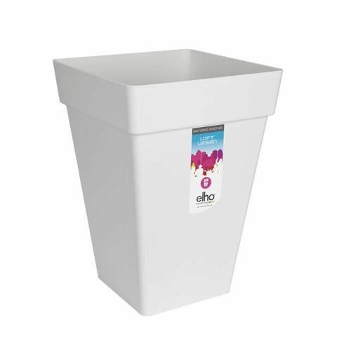 Urtepotte Elho Ø 29,5 cm Hvid polypropylen Plastik Firkantet Moderne