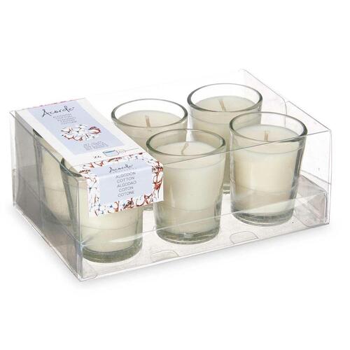 Dufte stearinlyssæt 16 x 6,5 x 11 cm (12 enheder) Glas Bomuld