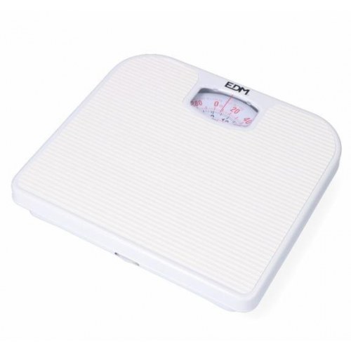 EDM Product mekanisk badevægt, hvid - 130 kg