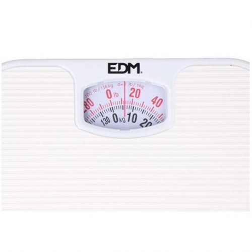 EDM Product mekanisk badevægt, hvid - 130 kg