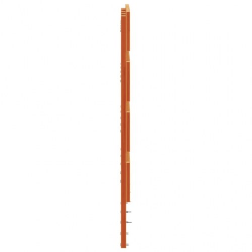 Sengegavl 120 cm i massivt fyrretræ - gyldenbrun