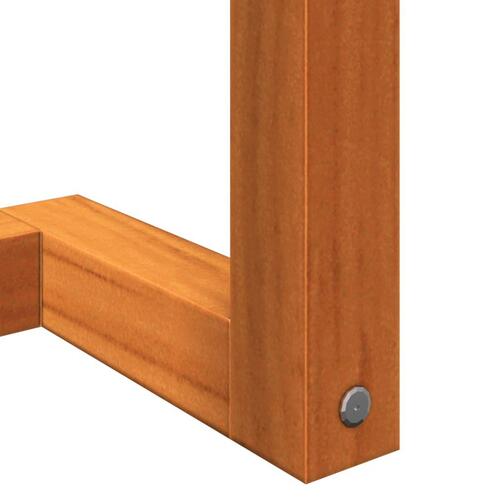 Håndklædeholder 23x18x60 cm massivt fyrretræ gyldenbrun