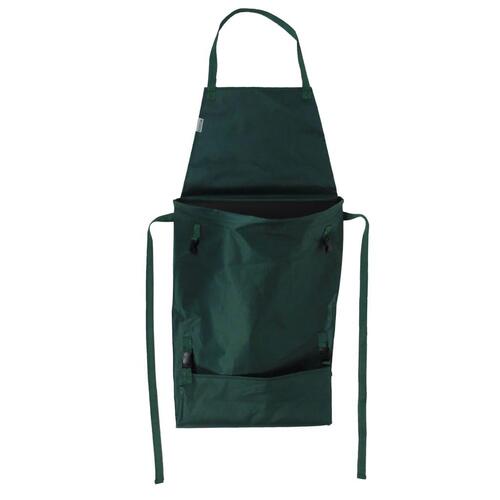 haveforklæde med foldbar lomme 130x55 cm grøn