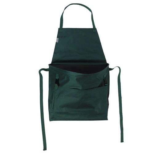 haveforklæde med foldbar lomme 130x55 cm grøn