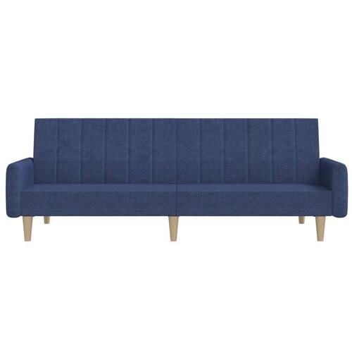 2-personers sovesofa stof blå
