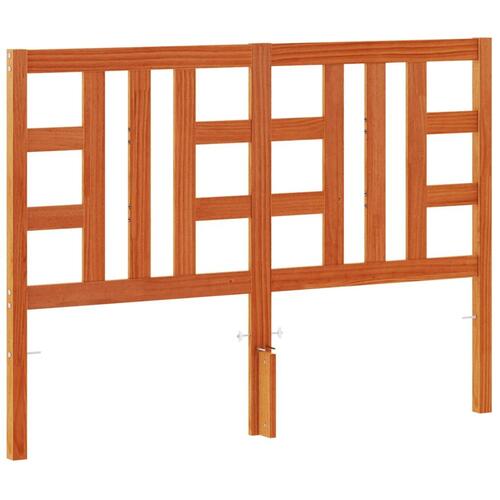 Sengegavl 150 cm massivt fyrretræ gyldenbrun