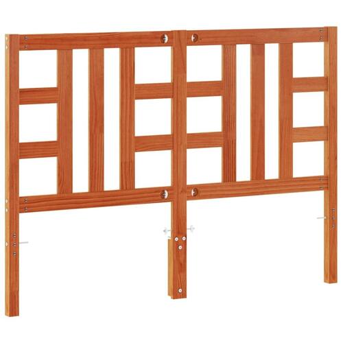 Sengegavl 150 cm massivt fyrretræ gyldenbrun