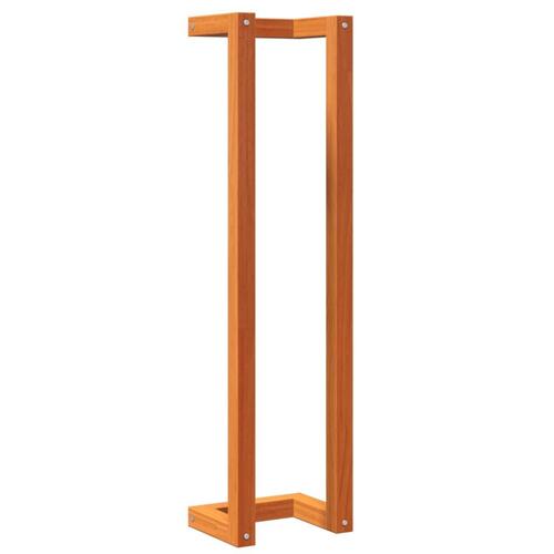 Håndklædeholder 23x18x90 cm massivt fyrretræ gyldenbrun