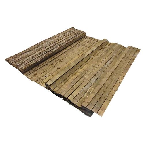 haveskærm 1x3 m 5 mm tyk naturlig fyrrebark