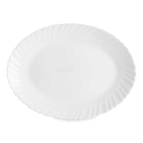 Fad Hvid Glas 34 x 2,5 x 25 cm (18 enheder)