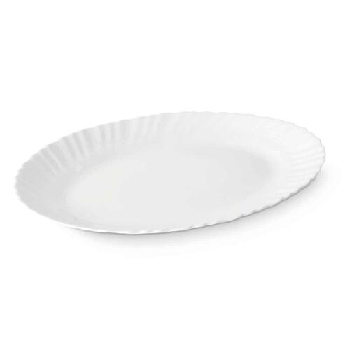 Fad Hvid Glas 34 x 2,5 x 25 cm (18 enheder)