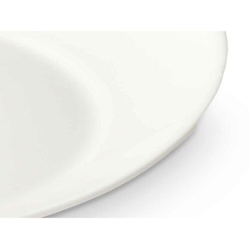 Flad Plade Hvid Glas 30,5 x 3 x 26 cm (18 enheder)