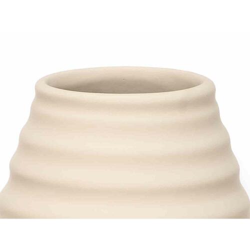 Vase Beige Keramik 22 x 44 x 22 cm (2 enheder) Striber