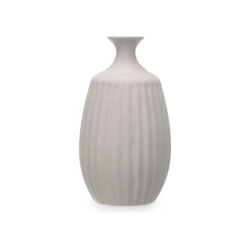 Vase Grå Keramik 21 x 39 x 21 cm (2 enheder) Striber