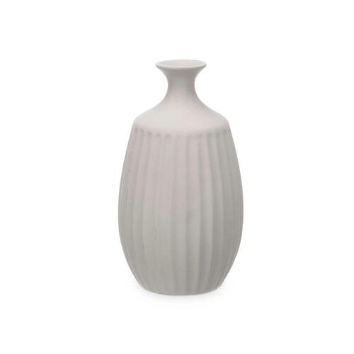 Vase Grå Keramik 21 x 39 x 21 cm (2 enheder) Striber