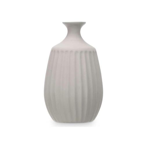 Vase Grå Keramik 19 x 31 x 19 cm (4 enheder) Striber